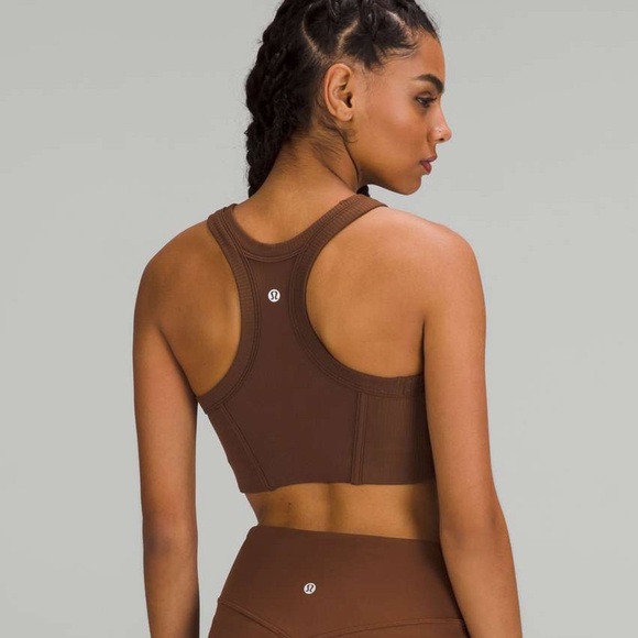 Lululemon Ribbed Nulu High-Neck Yoga Bra - Size 4 - Picture 2 of 6